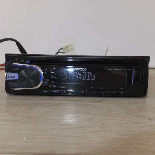 [送料無料] ★ケンウッド製 ダイハツ 純正 カーオーディオ 1DIN コンポ U393 08600-K9029[77]★