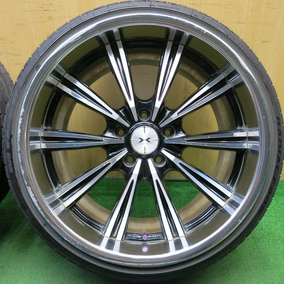 4本価格！22年★MAVERICK 110S SL CURL フランジ 215/35R19 225/35R19 ミネルバ ラジアル F205 マーベリック 19インチ PCD114.3/5H★5053101HAノ