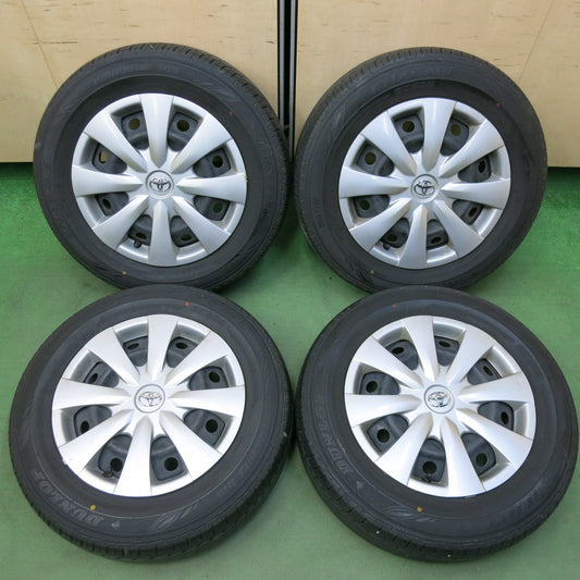 バリ溝！9.5分★トヨタ 140系 カローラ フィールダー 純正 スチール 195/65R15 ダンロップ エナセーブ EC202 15インチ PCD100/4H★5043014SYノ