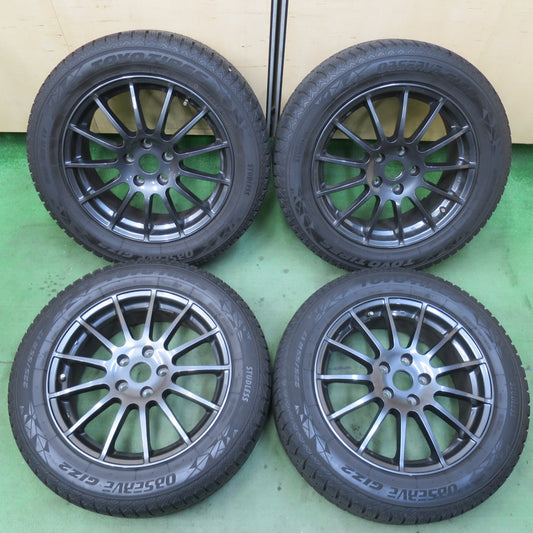 バリ溝！9.5分★BMW MINI 等 IRVINE F01 225/55R17 スタッドレス トーヨー オブザーブ GIZ2 アーヴィン 17インチ PCD112/5H★6012803イス