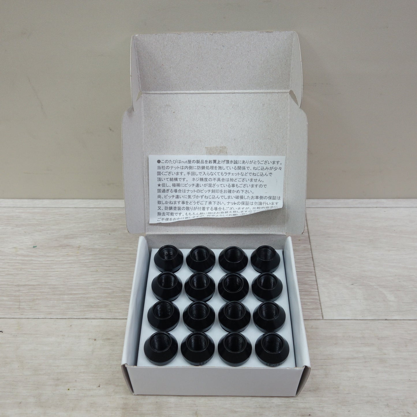 [送料無料] 美品☆nut屋 鍛造 セミロング 袋ナット ナット セット typeZ M12×1.25 38mm 16個☆