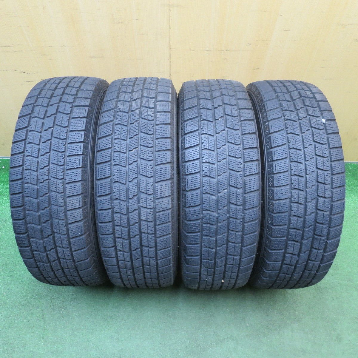 バリ溝！9.5分★日産 ウイングロード ライダー 純正 205/65R16 スタッドレス グッドイヤー アイスナビ7 16インチ PCD100/4H★6051302NJス