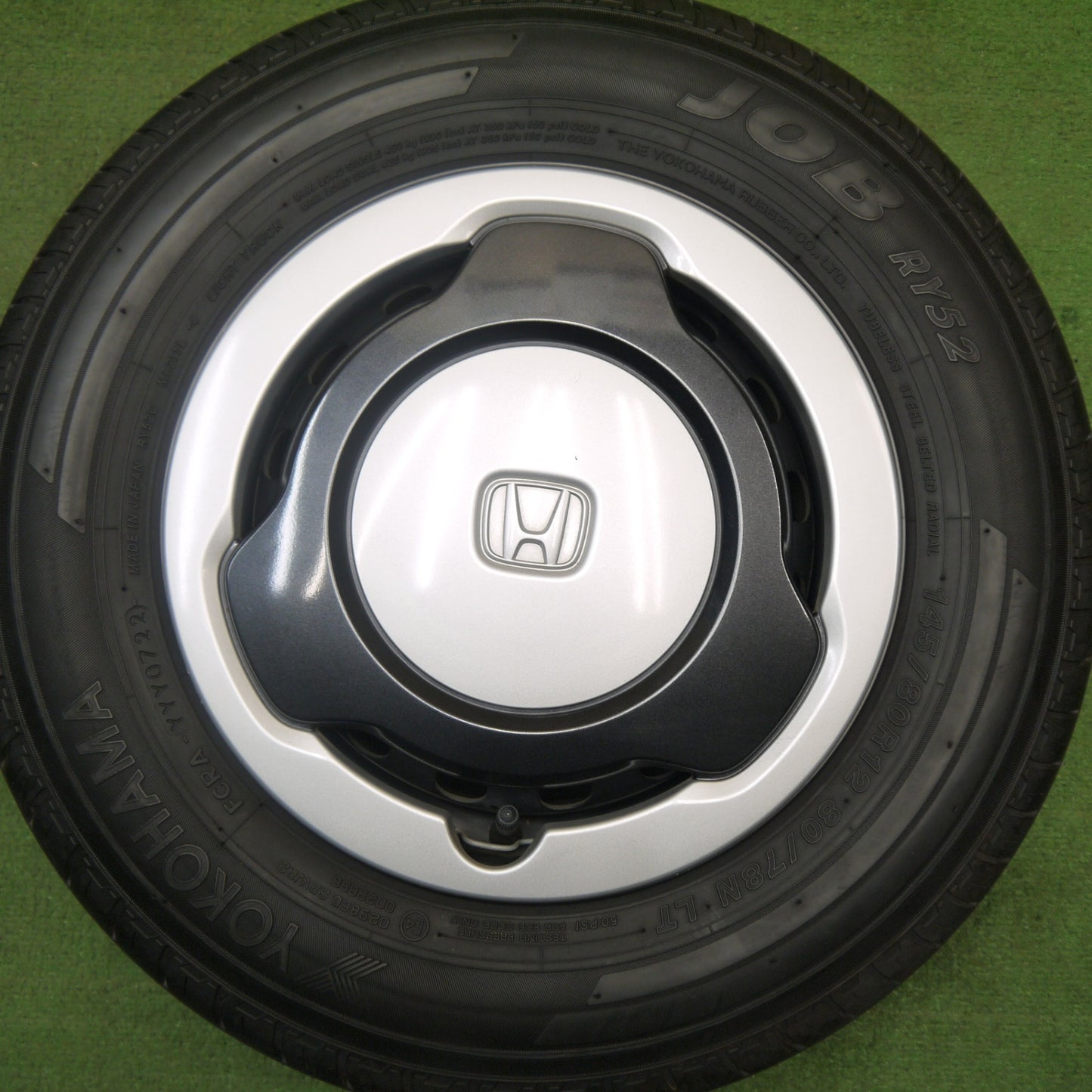 キレイ！22年★ホンダ N-VAN 純正 スチール 145/80R12 80/78N ヨコハマ JOB RY52 12インチ Nバン PCD100/4H★5051409Hノ