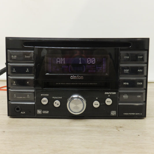 [送料無料] ★クラリオン clarion 2DIN CD/MDレシーバー DMZ375BK[63]★