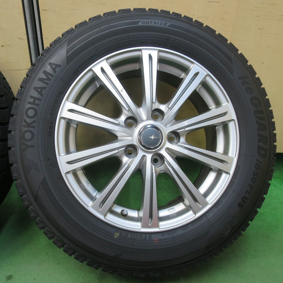 バリ溝！キレイ！9.5分★スタッドレス 205/65R16 ヨコハマ アイスガード iG50 プラス MILLOUS PS ミルアス 16インチ PCD114.3/5H★5122902イス