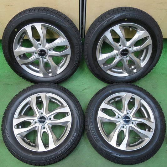 バリ溝！キレイ！8.5分★スタッドレス 155/65R14 ブリヂストン ブリザック VRX BALMINUM バルミナ 14インチ PCD100/4H★5021105イス