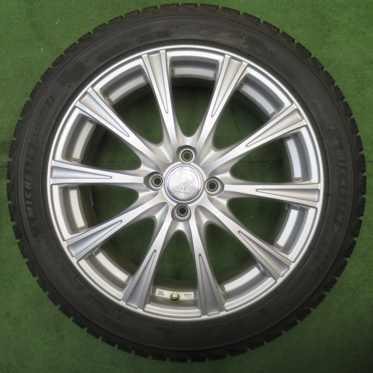 バリ溝！23年！キレイ！9.5分◎スタッドレス 205/50R17 ミシュラン X-ICE SNOW STAYER ステイヤー 17インチ PCD100/4H◎6062204NJス