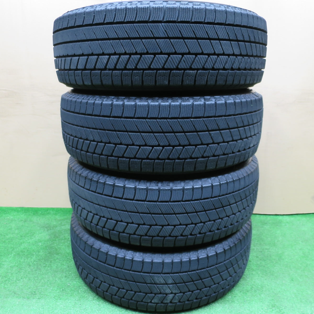 バリ溝！23年！9分★スタッドレス 195/65R15 ブリヂストン ブリザック VRX3 GRASS グラス 15インチ PCD114.3/5H★5121303NKス