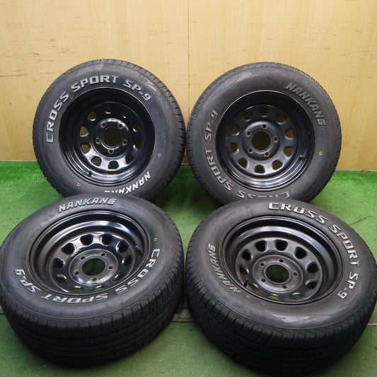 バリ溝！9分★シボレー 等 DAYTONA デイトナ 235/60R15 ナンカン CROSS SPORT SP-9 ホワイトレター 15インチ PCD127/5H★5090202Hノ
