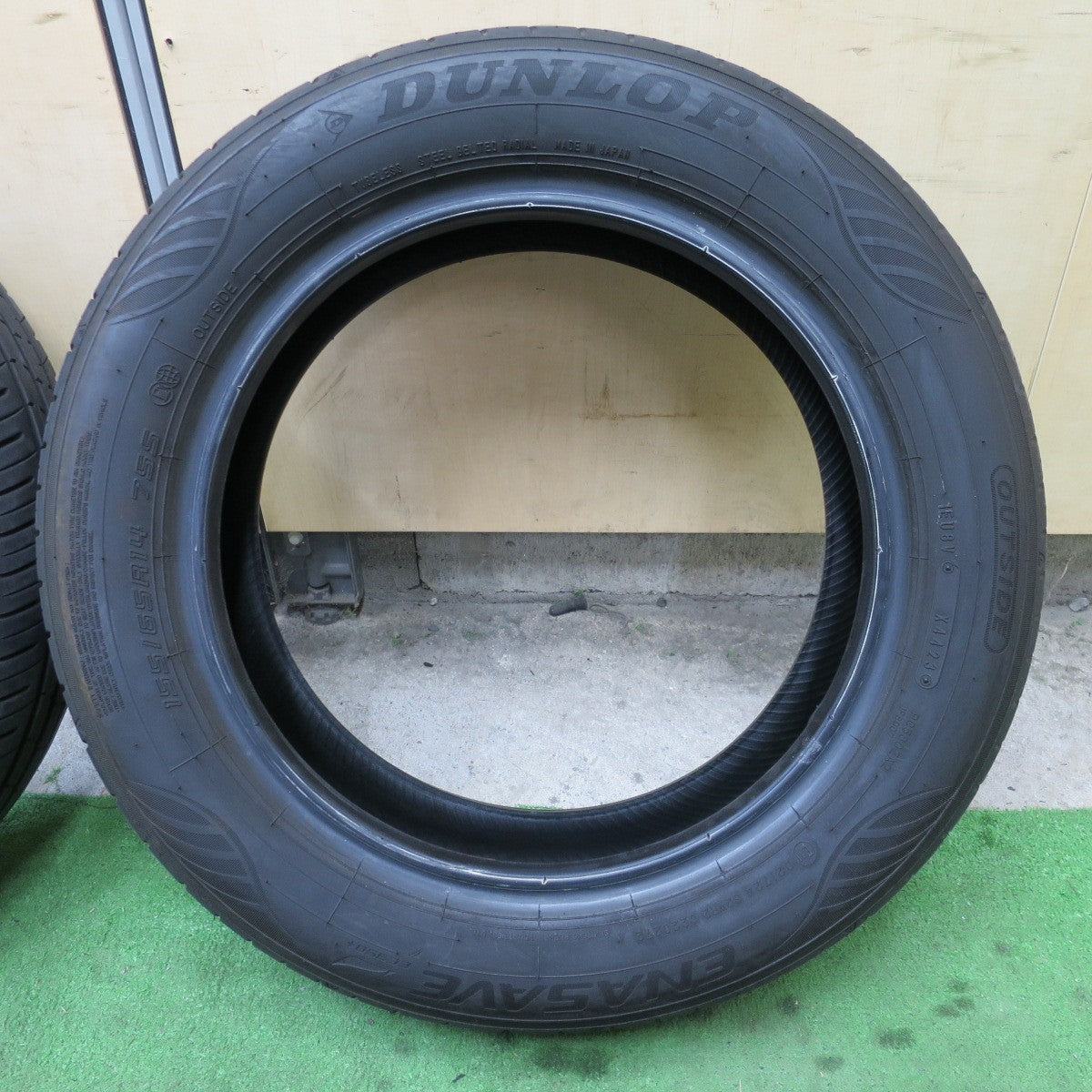 バリ溝！24年！ほぼ10分★155/65R14 ダンロップ エナセーブ EC350+ タイヤ 14インチ N-BOX デイズ ワゴンR タント 等★6051501NGノタ