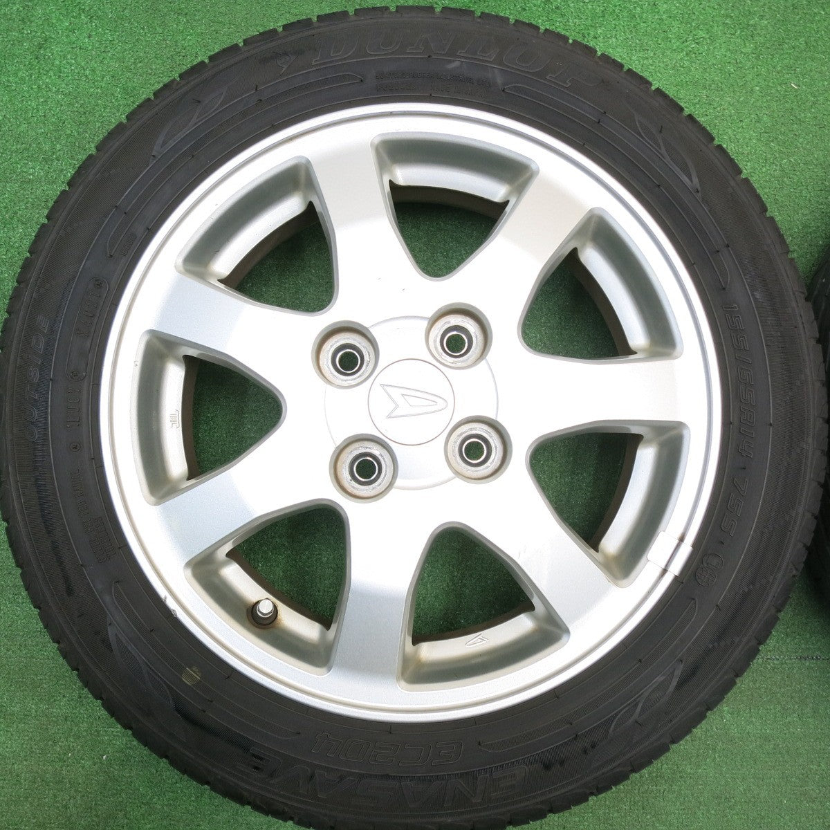 バリ溝！21年！8.5分★ダイハツ タント ムーヴ 等 純正 155/65R14 ダンロップ エナセーブ EC204 EC203 14インチ PCD100/4H★5121805HAノ