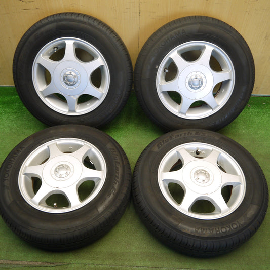 バリ溝！23年！9分★145/80R12 ヨコハマ BluEarth-ES RS32 ASISS 社外 アルミ 12インチ PCD100 110 114.3/4H マルチ★6051813Hノ