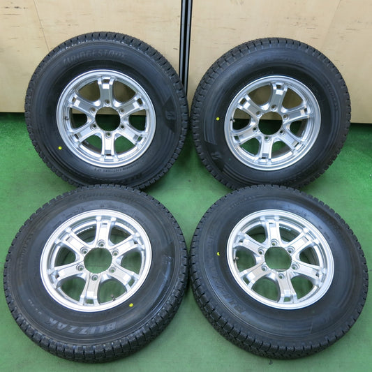 [送料無料] タイヤほぼ未使用！24年！キレイ★KEELER 195/80R15 107/105N スタッドレス ブリヂストン ブリザック VL10 キーラー 15インチ PCD139.7/6H★4122702SYス