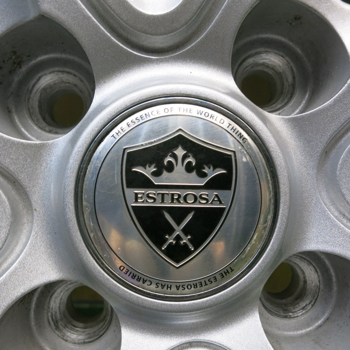バリ溝！22年！キレイ！9.5分◎スタッドレス 185/60R15 ダンロップ ウインターマックス WM02 ELBE ESTROSA MZV エステローザ 15インチ PCD100/4H◎6080904HAス