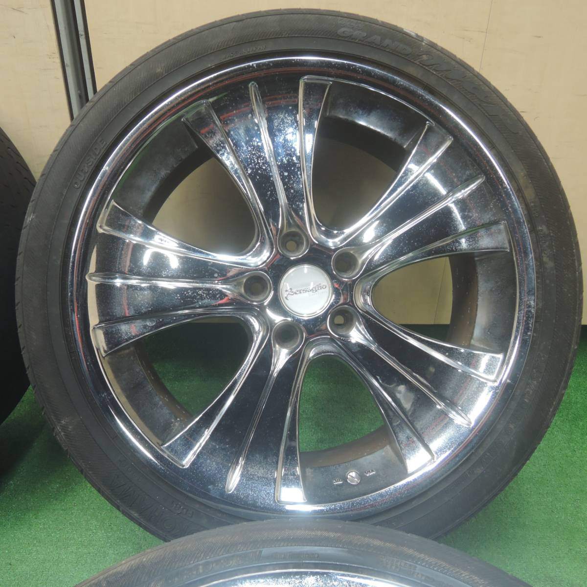 *送料無料* 4本価格★Bersaglio 245/40R19 ヨコハマ DNA GRAND map ベルサリオ 19インチ PCD114.3/5H★4022704SYノ