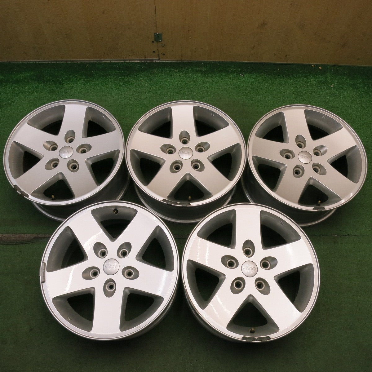 5本価格★JEEP ジープ JK ラングラー 純正 ホイール 17インチ 17×7.5J PCD127/5H★6071105HAホ