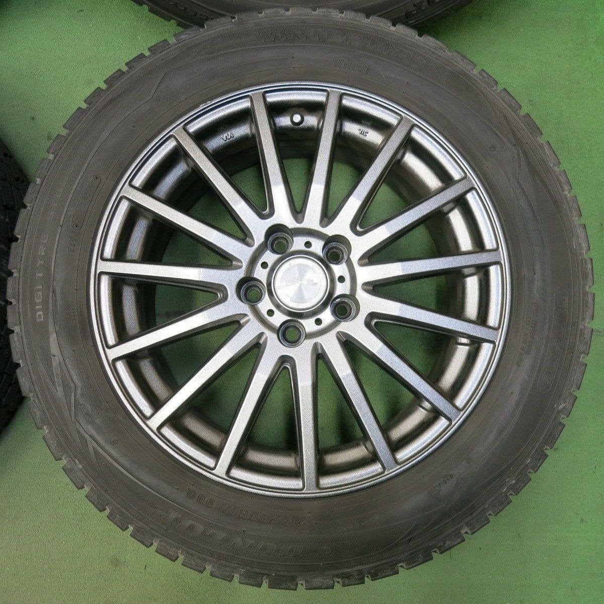 バリ溝！9.5分★スタッドレス 215/60R17 ダンロップ ウインターマックス WM01 SEIN RACING S ザイン レーシング 17インチ PCD114.3/5H★5073001SYス