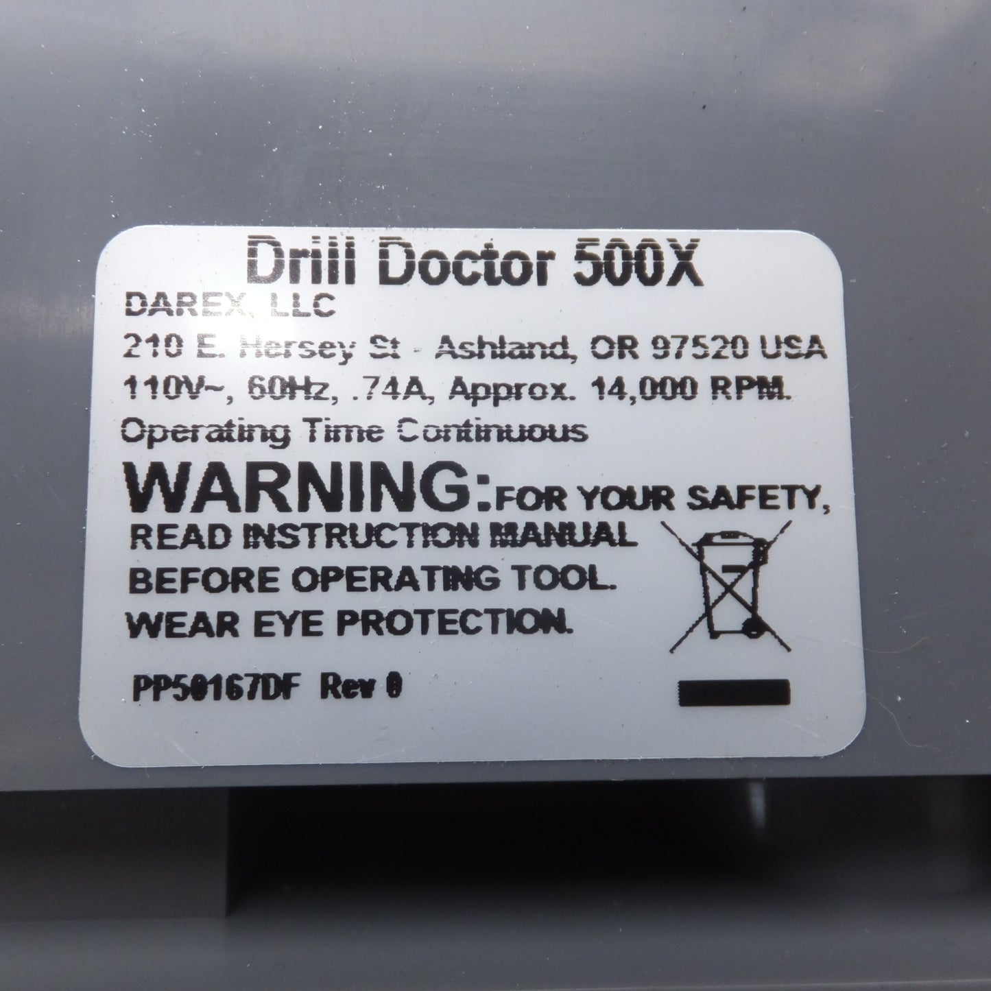 [送料無料] ★エスコ ESCO ドリルドクター Drill Doctor 500X 屋内用　AC100V 50/60Hz 75W★