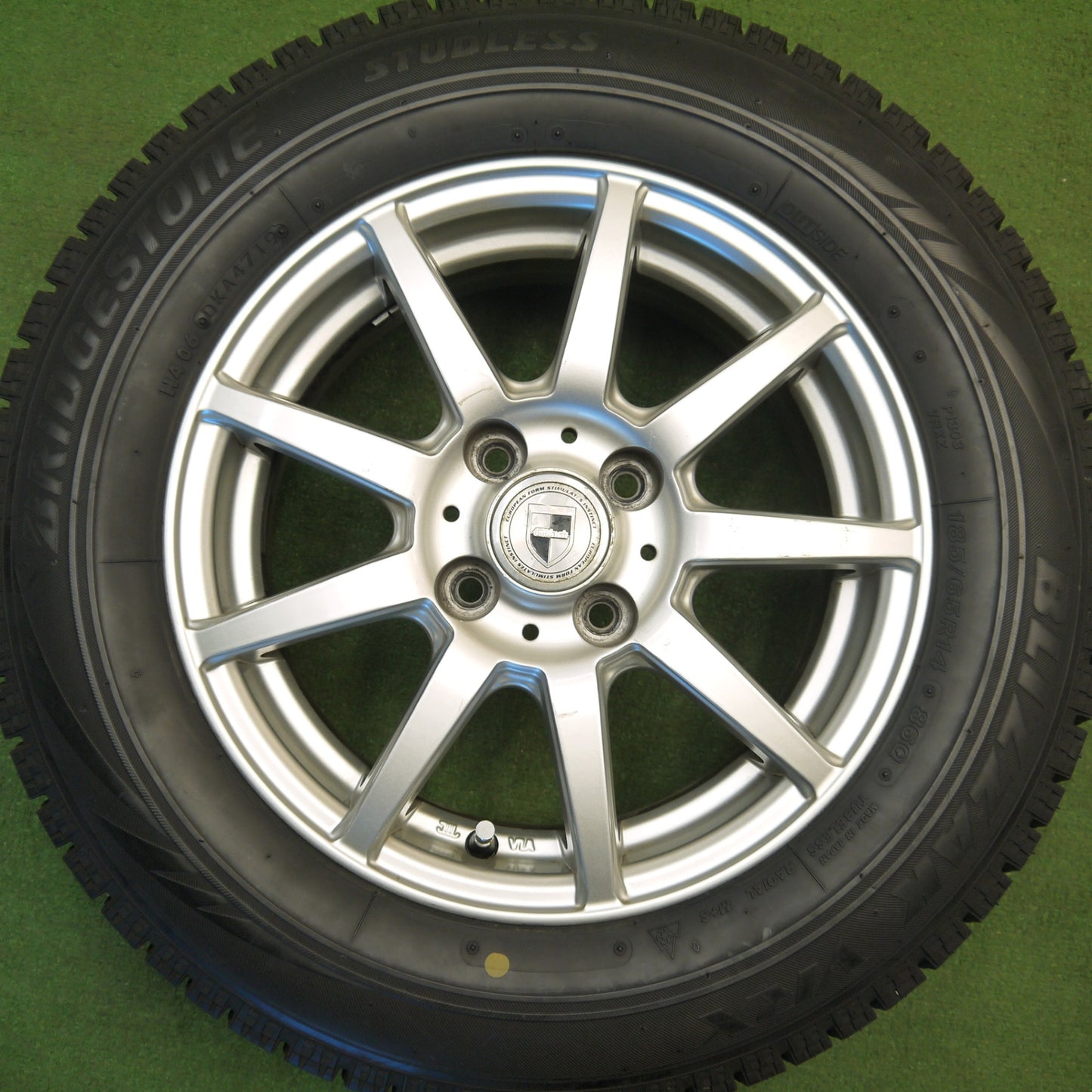 バリ溝！9.5分★スタッドレス 185/65R14 ブリヂストン ブリザック VRX GMach 14インチ PCD100/4H★6021305Hス