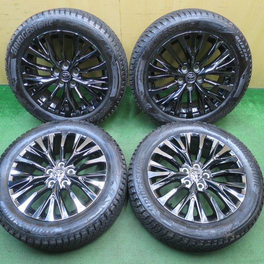 バリ溝！23年！キレイ！9.5分★トヨタ 40系 ヴェルファイア アルファード Zプレミア 純正 225/55R19 スタッドレス ブリヂストン ブリザック DM-V3 19インチ PCD120/5H★6020301NJス