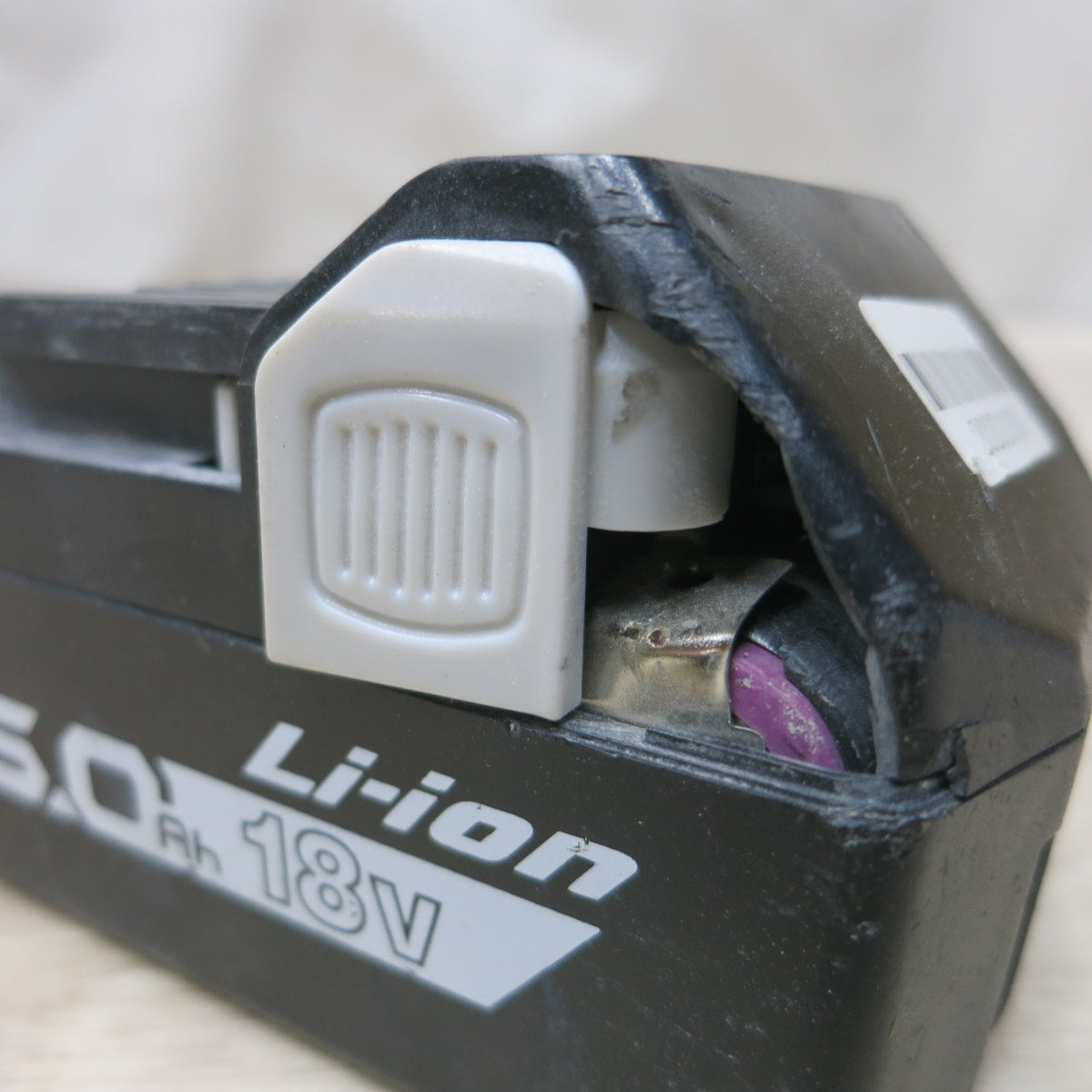 [送料無料] 2点まとめ売り◆日立 BSL1860 互換品 リチウム イオン バッテリー 電池 18V 残量表示 HITACHI 電動 工具 現状品◆