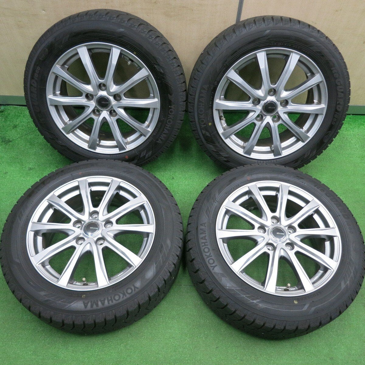 バリ溝！23年！キレイ！9.5分★スタッドレス 195/60R16 ヨコハマ アイスガード iG60 MiLLOUS ミルアス 16インチ PCD114.3/5H★4123105HAス