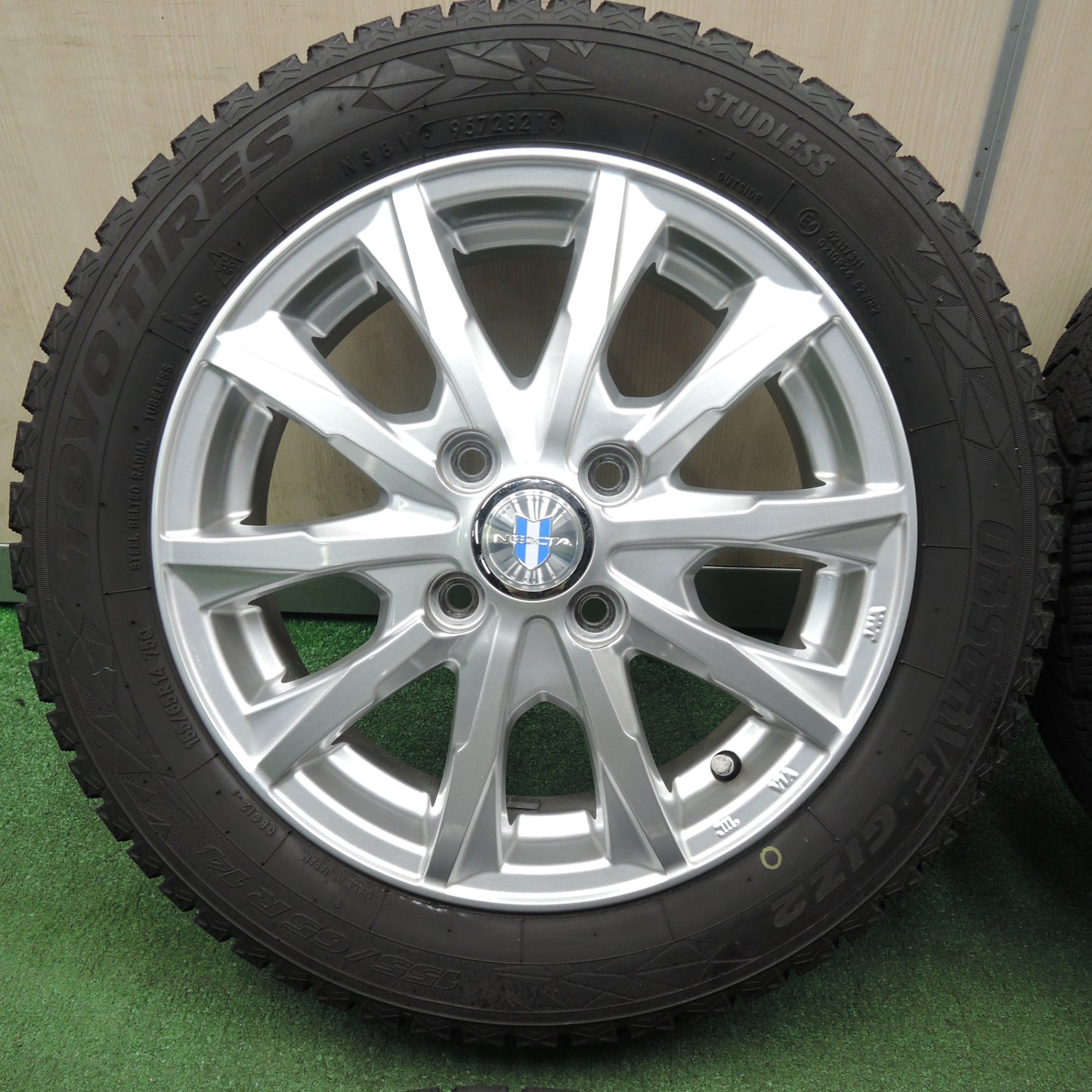 *送料無料* バリ溝！21年！キレイ！9分★スタッドレス 155/65R14 トーヨー オブザーブ GIZ2 NEXTA ネクスタ 14インチ PCD100/4H★4031309TNス