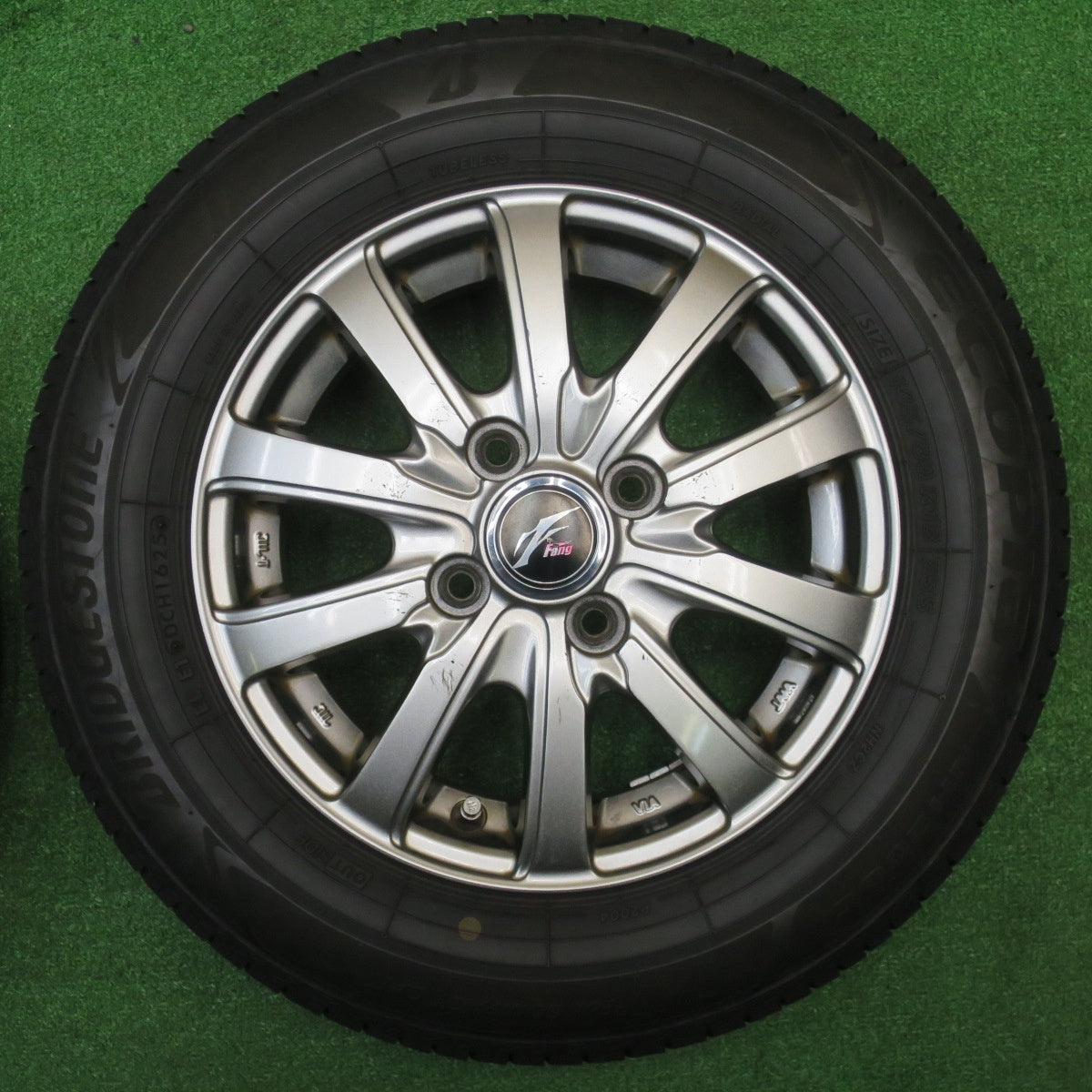 バリ溝！25年！9分★145/80R13 ブリヂストン エコピア NH200C Fang ファング 13インチ PCD100/4H★5110310NJノ