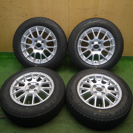バリ溝！22年！キレイ！ほぼ10分★スタッドレス 165/70R14 ブリヂストン ブリザック VRX2 TOPRUN トップラン 14インチ PCD100/4H★6060202Hス