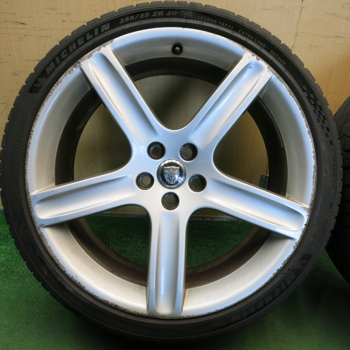 バリ溝！24年！9.5分◎ジャガー XJ 純正 255/35R20 ミシュラン パイロットスポーツ5 20インチ PCD108/5H◎6080205HAノ