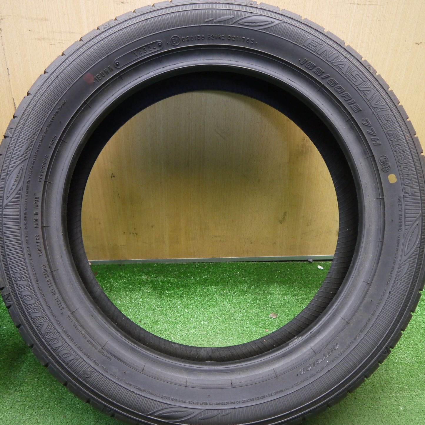 新車外し！24年！2本★165/60R15 ダンロップ エナセーブ EC300+ タイヤ 15インチ ハスラー タフト キャスト フレアクロスオーバー デリカミニ ソリオ デリカD:2 等★6050809Hノタ