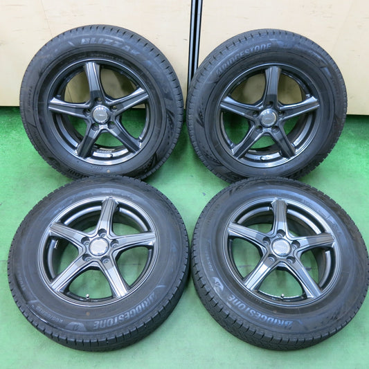 [送料無料] バリ溝！21年！キレイ！9.5分★スタッドレス 205/65R16 ブリヂストン ブリザック VRX3 TOPRUN トップラン 16インチ PCD114.3/5H★4122705SYス