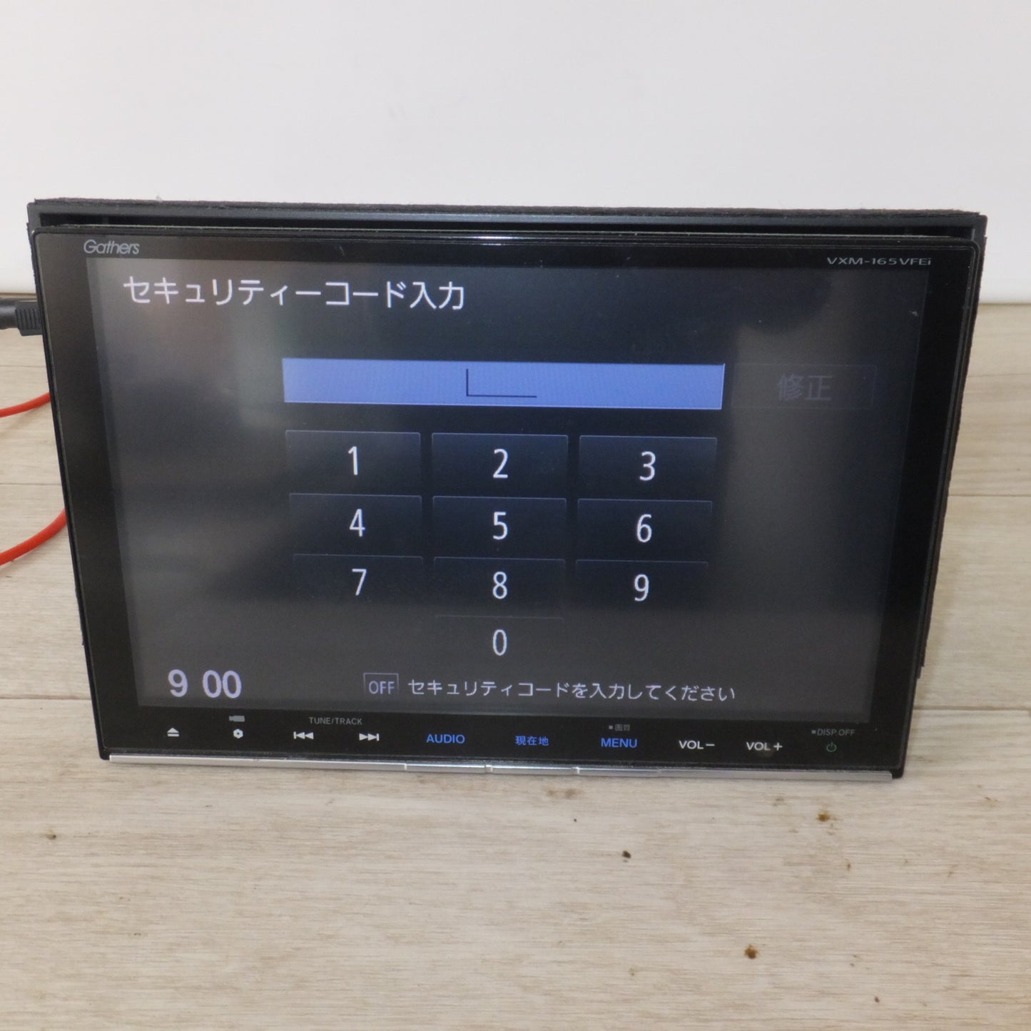 [送料無料] 現状品★パナソニック製 ホンダ 純正 8インチプレミアムインターナビ Gathers 08A40-5U0-410 VXM-165VFEi　セキュリティロック[38]★