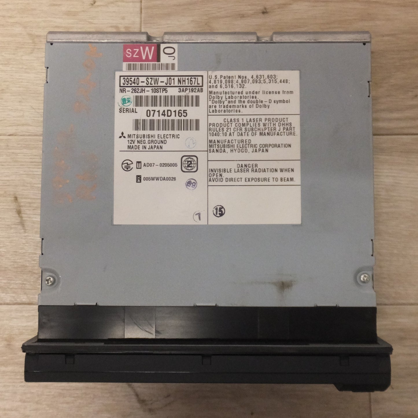 [送料無料] ★三菱製 ホンダ 純正 ステップワゴン スパーダ RK1～RK6 HDDナビ 39540-SZW-J01 NH167L★