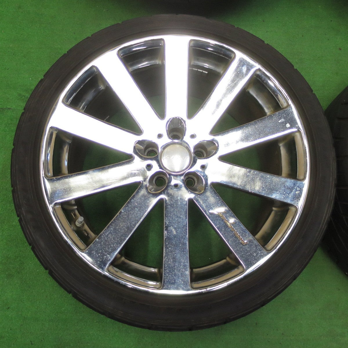 *送料無料* バリ溝！ほぼ10分★86 BRZ 等 225/40R18 ダンロップ ディレッツァ DZ101 Alpil COSMIC アルピール コスミック PCD100/5H★4070706イノ