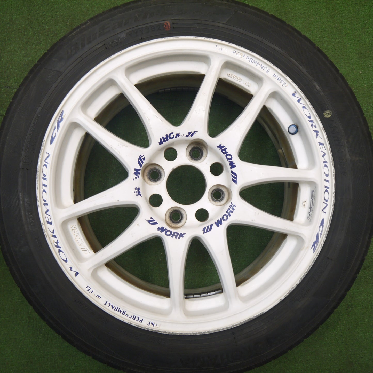 4本価格！22年★WORK EMOTION CR Kai 改 185/55R15 ヨコハマ BluEarth-ES ES32 15インチ ワーク エモーション PCD100/4H★6021611Hノ
