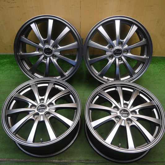 4本価格★Eurotech MANARAY SPORT 17インチ ホイール ユーロテック マナレイ スポーツ 17×7J PCD114.3/5H★6070805KKホ