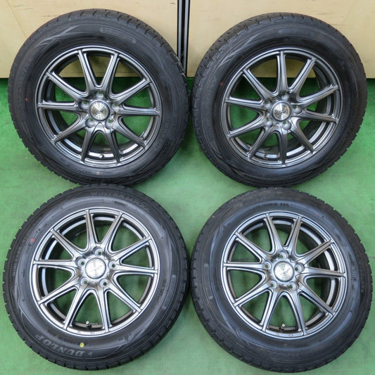 バリ溝！キレイ！8.5分★スタッドレス 205/60R16 ダンロップ ウインターマックス WM01 FINAL SPEED MiD ファイナルスピード 16インチ PCD114.3/5H★5012207イス