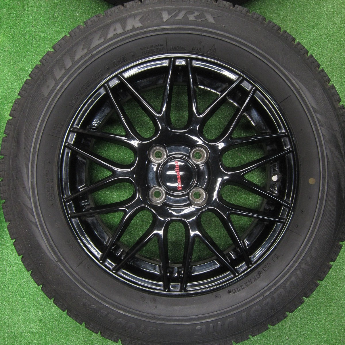[送料無料] キレイ！20年★スタッドレス 195/65R15 ブリヂストン ブリザック VRX Humanline ヒューマンライン 15インチ PCD100/4H★4111806TNス
