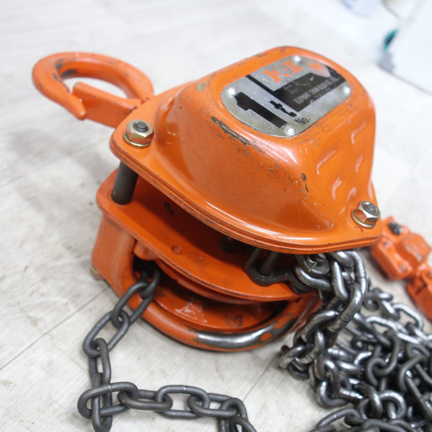 [送料無料] ◆象印 チェーンブロック 1ton K-2 L T-6.3 1000kg 1トン K-Ⅱ ELEPHANT 吊り 工具 エレファント②◆