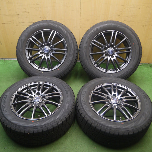 *送料無料* バリ溝!22年!キレイ!9.5分★スタッドレス 215/60R16 ヨコハマ アイスガード iG70 ZAMIK TITO weds 16インチ PCD114.3/5H★4062807Hス