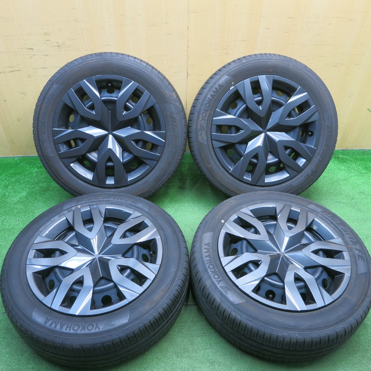 バリ溝！23年！キレイ！ほぼ10分★トヨタ 60系 プリウス 純正 スチール 195/60R17 ヨコハマ BluEarth-FE AE30D 17インチ PCD114.3/5H★5050204AKノ