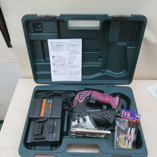 付属品付き☆日立 135mm コードレス ジグソー CJ14DSL 電動 工具 切断機 充電式 電気 ノコギリ のこぎり HITACHI 14.4V☆