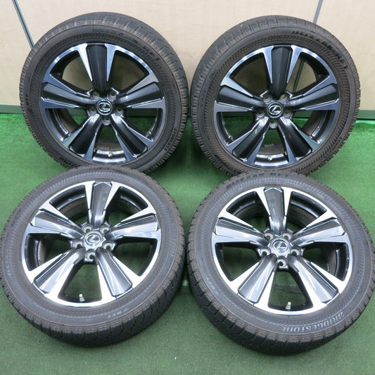 *送料無料* バリ溝！キレイ！8.5分★レクサス UX バージョンL 純正 225/50R18 スタッドレス ブリヂストン ブリザック RFT PCD114.3/5H★4051509HAス
