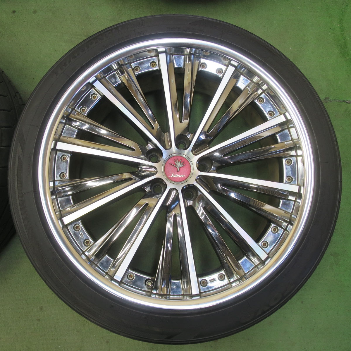 バリ溝！キレイ！9.5分★kranze MAGISS 245/40R20 トーヨー トランパス LuⅡ クレンツェ マジス 20インチ PCD114.3/5H★6051003IMノ
