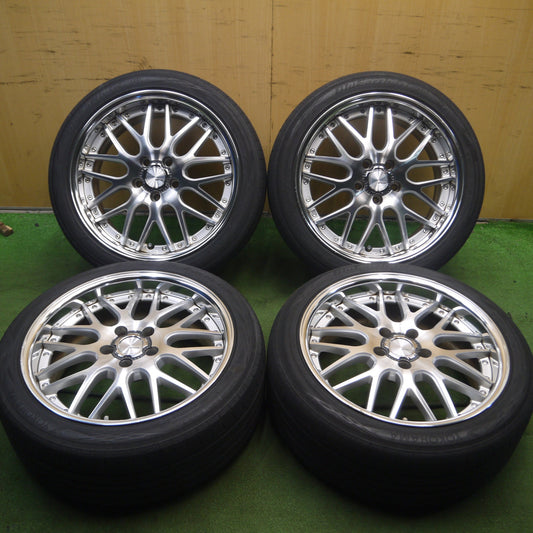 *送料無料* キレイ★WORK Lanvec LM1 225/45R18 ヨコハマ BluEarth-GT AE51 ワーク ランベック PCD114.3/5H★4031315Hノ
