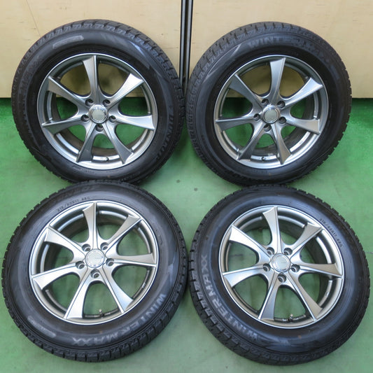 バリ溝！24年！キレイ！9.5分★スタッドレス 215/60R17 ダンロップ ウインターマックス WM02 LEBEN BX レーベン 17インチ PCD114.3/5H★5123012イス
