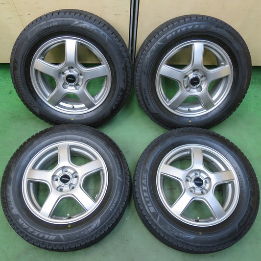 超バリ溝！22年！キレイ！ほぼ10分★プリウス 等 195/65R15 スタッドレス ブリヂストン ブリザック VRX3 TOPRUN トップラン 15インチ PCD100/5H★5092908イス