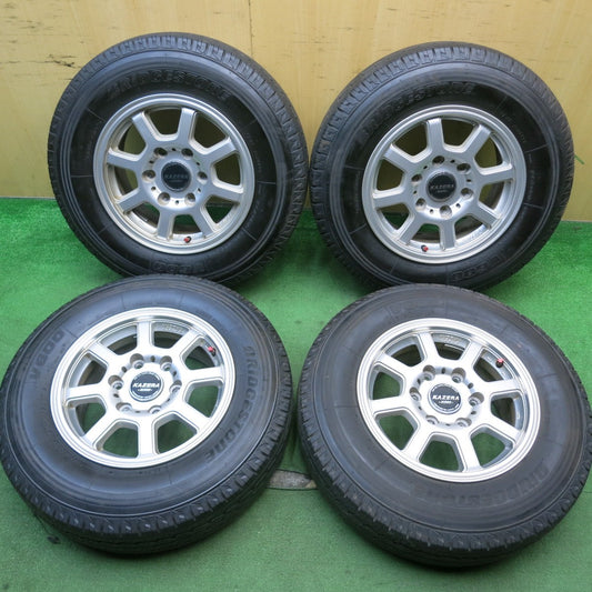 バリ溝！9.5分★195/80R15 107/105L ブリヂストン V600 KAZERA H200 MONZA カゼラ モンツァ 15インチ PCD139.7/6H★5052405HAノ