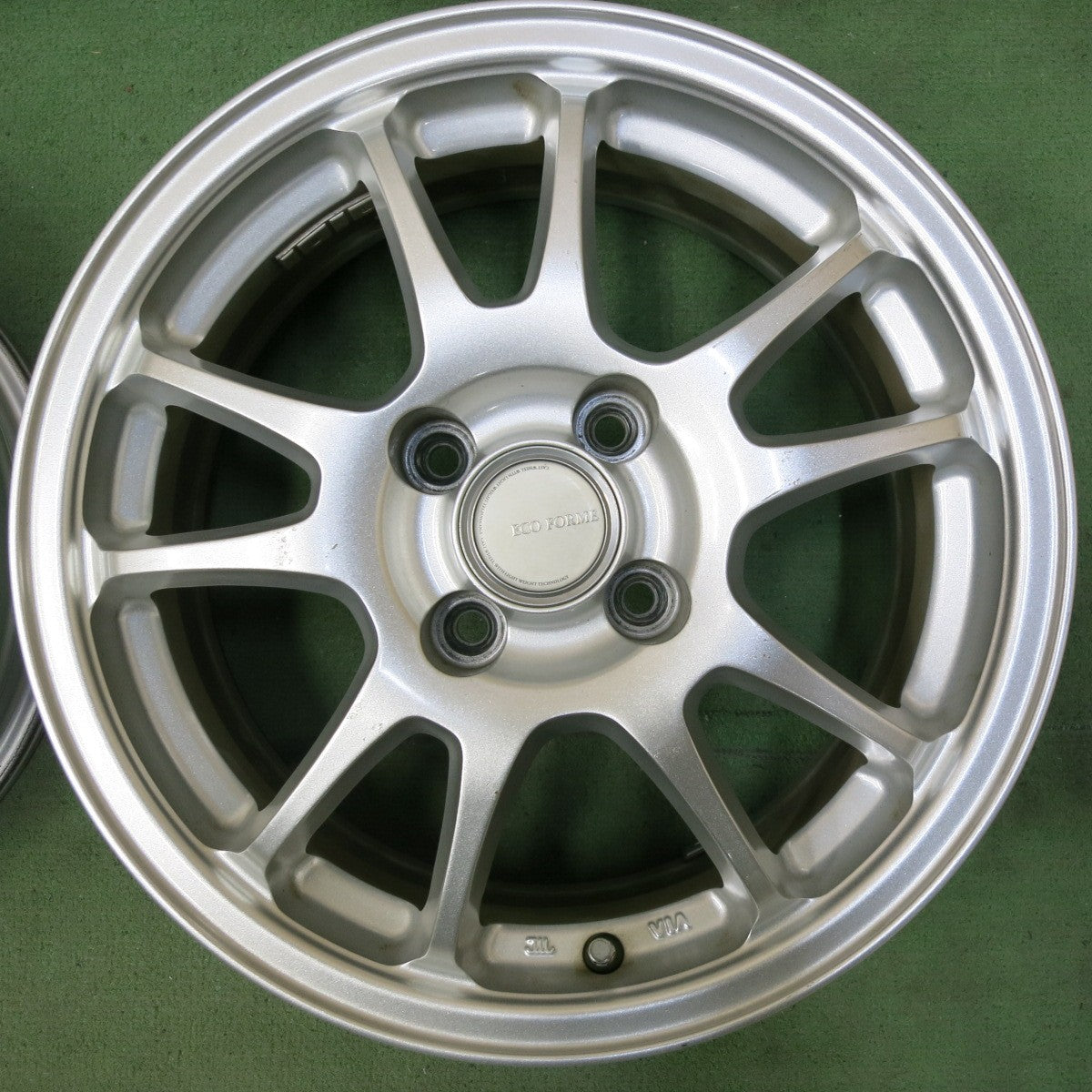 キレイ★ECO FORME ブリヂストン製 15インチ ホイール 15×6J エコフォルム PCD100/4H★5051611SYホ